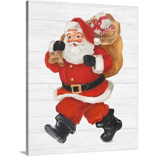 24 in. x 30 in. Nostalgic Santa II by Ethan Harper Canvas Wall Art