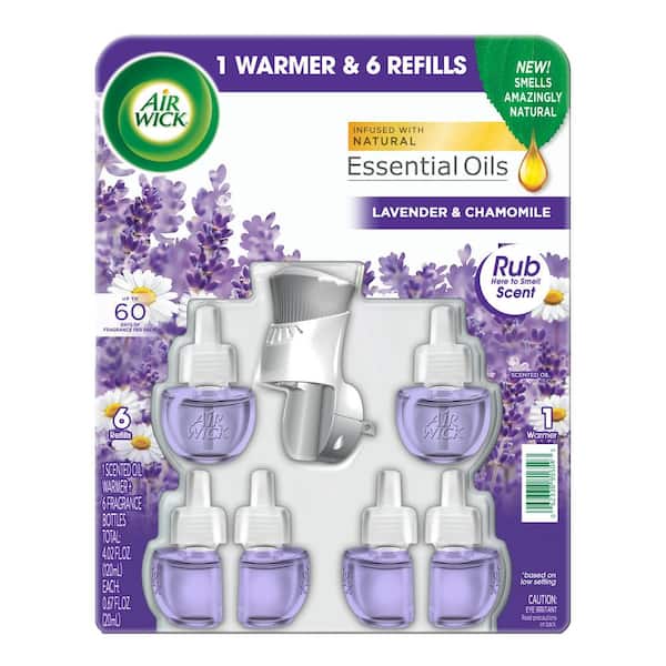Air Wick 0.67 oz. Lavender Oil Starter Kit 1 Plus 6