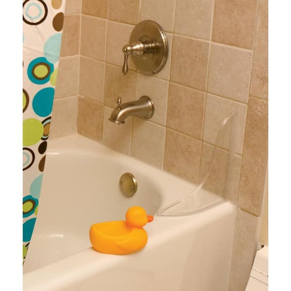 Plastic Tub And Shower Splash Guard, Bathtub Splash Shield