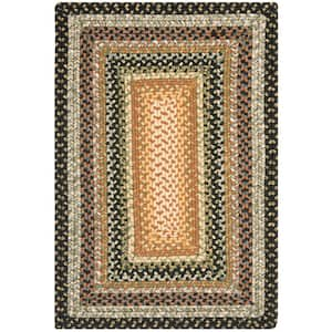 Braided Blue/Multi Doormat 2 ft. x 3 ft. Border Area Rug