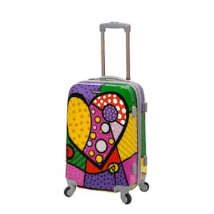 Vision 20 in. Heart Hardside Carry-On Suitcase