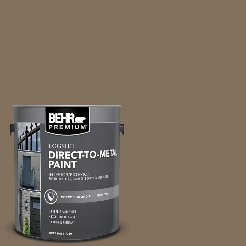 BEHR PREMIUM 1 gal. #PPU5-04 Mocha Latte Eggshell Direct to Metal ...