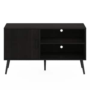 Claude 43.3 in. Espresso Mid Century TV Stand with A Cabinet and 2-Shelves Fits TV's up to 45 in. with Cable Management
