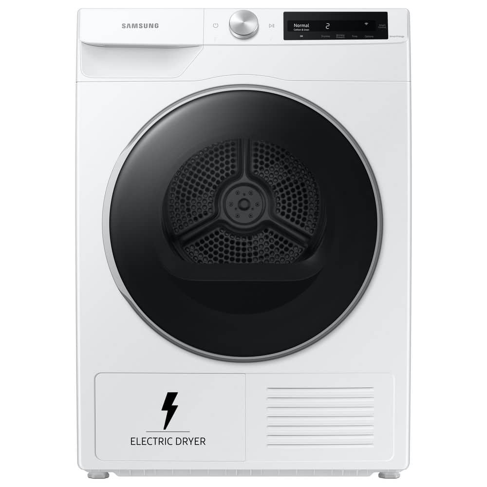 Samsung 24 in. 4.0 cu. ft. Ventless Smart Dial Electric Heat Pump Dryer in White with Sensor Dry