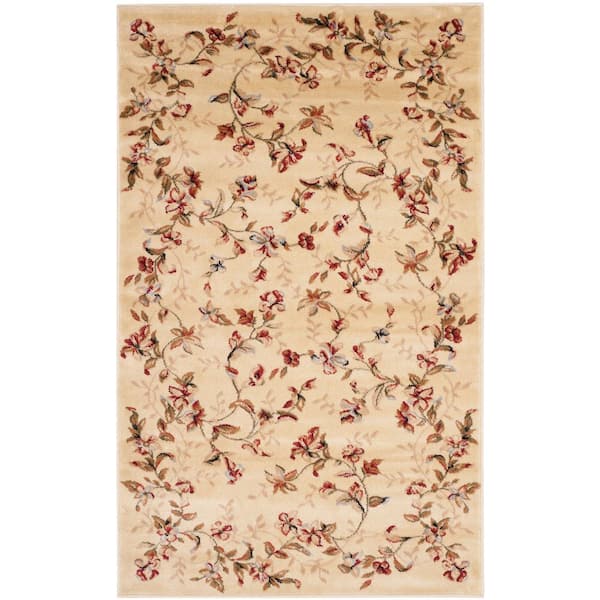 SAFAVIEH Lyndhurst Beige Doormat 3 ft. x 5 ft. Border Area Rug