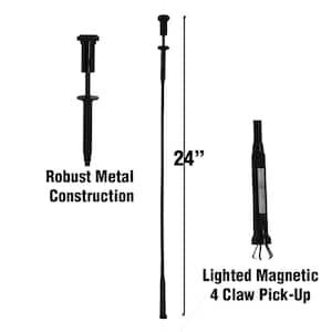Magnetic and Lighted (LED) Multi-Purpose Flexible Shaft, 24 in