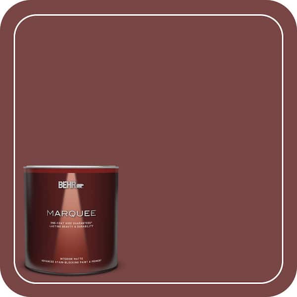 BEHR MARQUEE 1 qt. #150F-7 Burnt Tile Matte Interior Paint & Primer