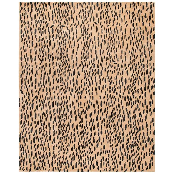 Soho 10 ft. x 14 ft. Beige/Brown Speckled Animal Print Area Rug