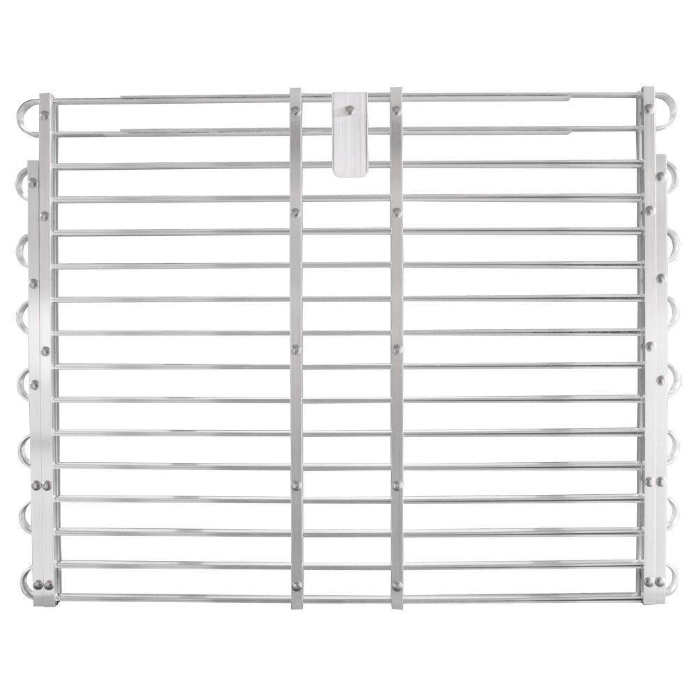 30 - 33 in. x 60 - 66 in. Adjustable Aluminum Window Well Grate