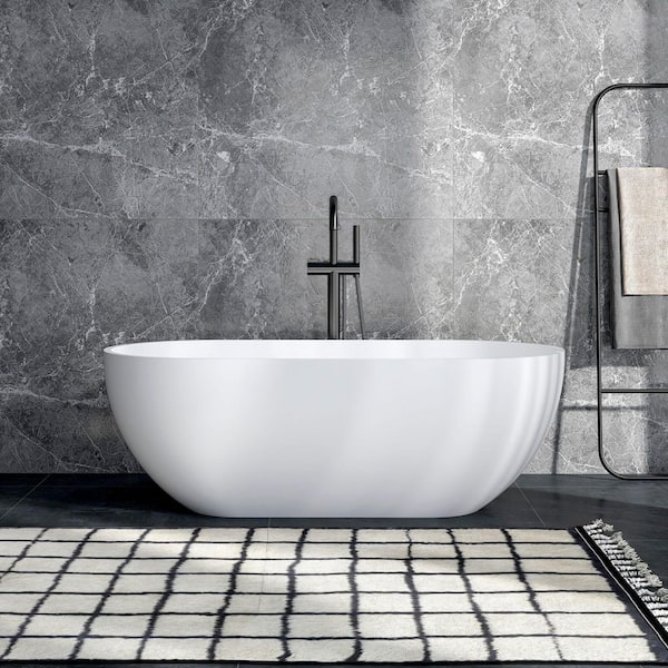 Xspracer Moray 63 in. x 30 in. Solid Surface Stone Resin
