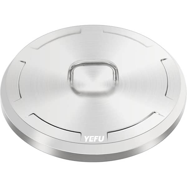 Mximu 19.5 in. Portable Stainless Steel Fire Pit Lid Cover with Handle