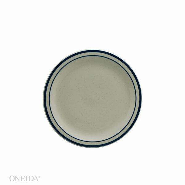 Oneida 6.375 in. Blue Ridge Porcelain Narrow Rim Plates (Set of 36)