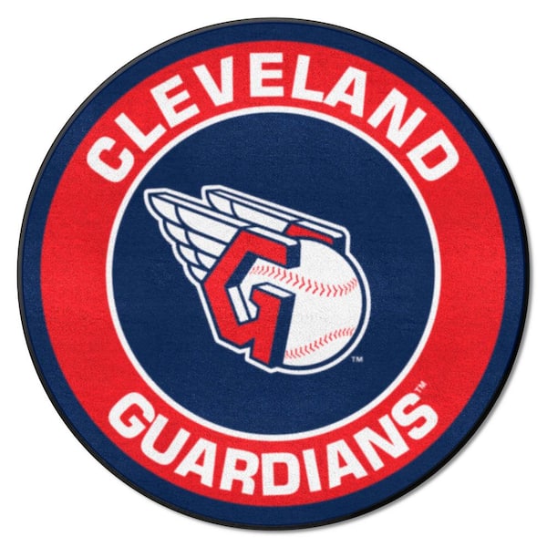 FANMATS MLB Cleveland Guardians Red 2 ft. x 2 ft. Round Area Rug