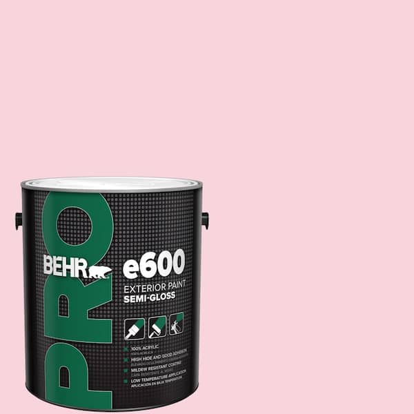 BEHR PRO 1 gal. #110C-1 Petal Bloom Semi-Gloss Exterior Paint