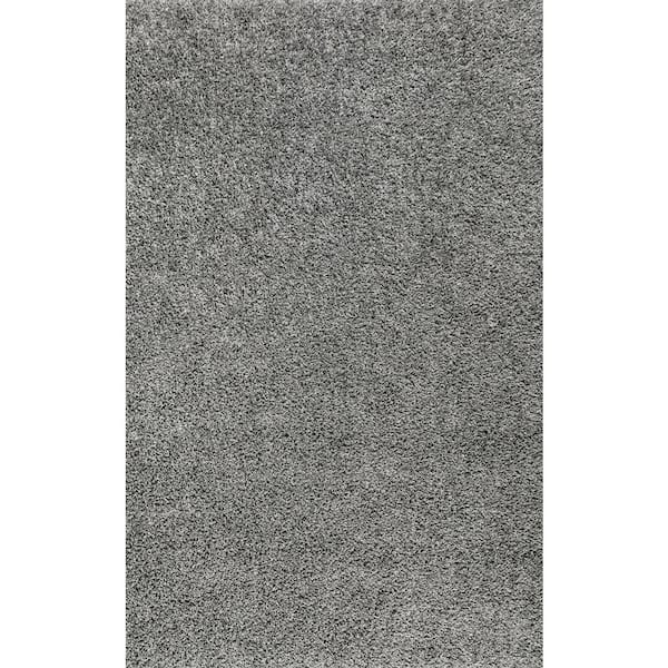 Mercer Shag Plush Charcoal 3 ft. x 5 ft. Area Rug
