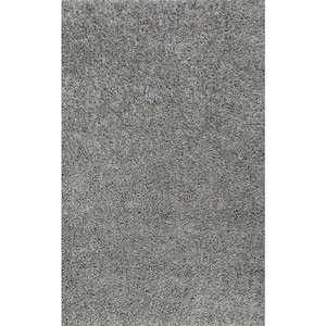 Mercer Shag Plush Charcoal 4 ft. x 6 ft. Area Rug