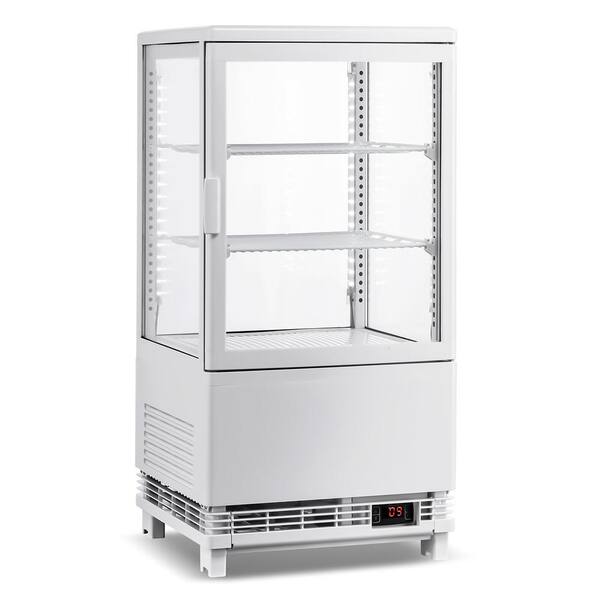 17 in. 2 cu. ft. Refrigerated Display Case Countertop Display Refrigerator in White