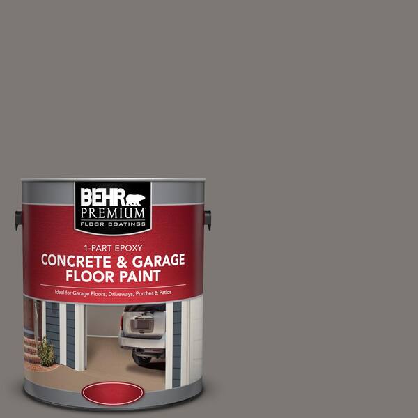 BEHR Premium 1 gal. #PFC-74 Tarnished Silver 1-Part Epoxy Satin Interior/Exterior Concrete and Garage Floor Paint