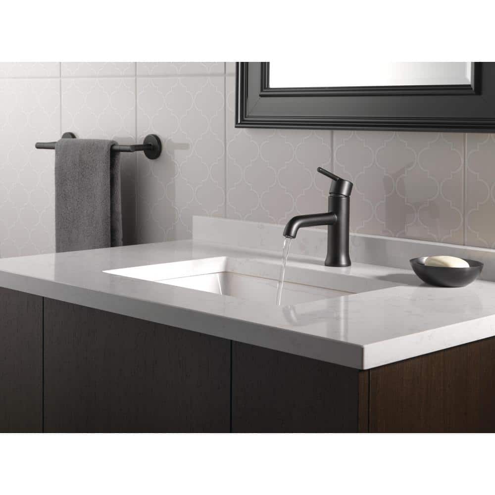 Sleek Matte Black Single-Handle Euro Motion Bathroom Faucet