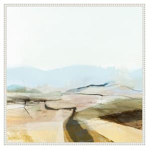 "Countryview" by Dan Hobday 1 Piece Floater Frame Giclee Abstract Canvas Art Print 30 in. x 30 in .