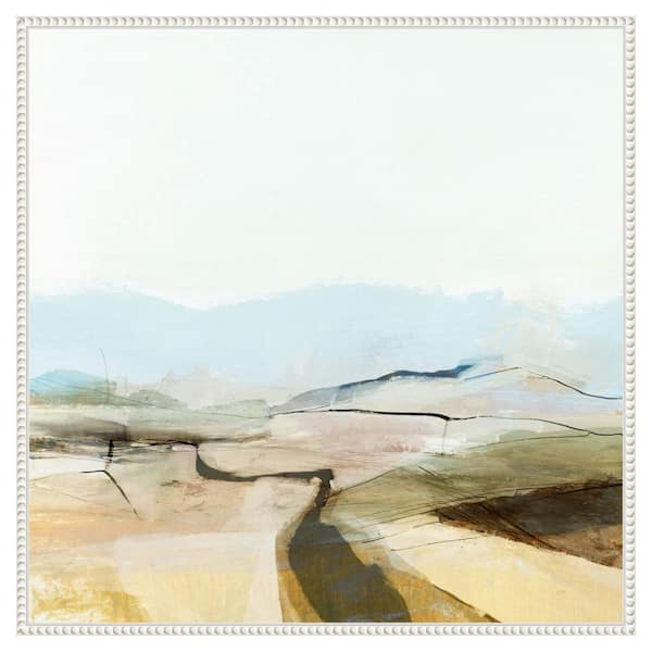 Amanti Art "Countryview" by Dan Hobday 1 Piece Floater Frame Giclee Abstract Canvas Art Print 30 in. x 30 in .