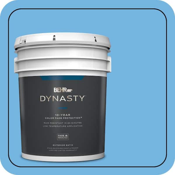 BEHR DYNASTY 5 gal. #P510-4 Electra Satin Enamel Exterior Stain-Blocking Paint & Primer