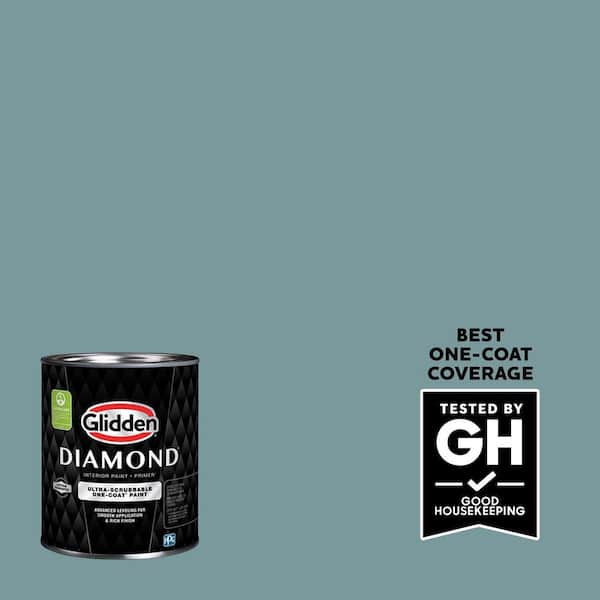 Glidden Diamond 1 qt. PPG1148-5 Cathedral Glass Flat Interior Paint with Primer