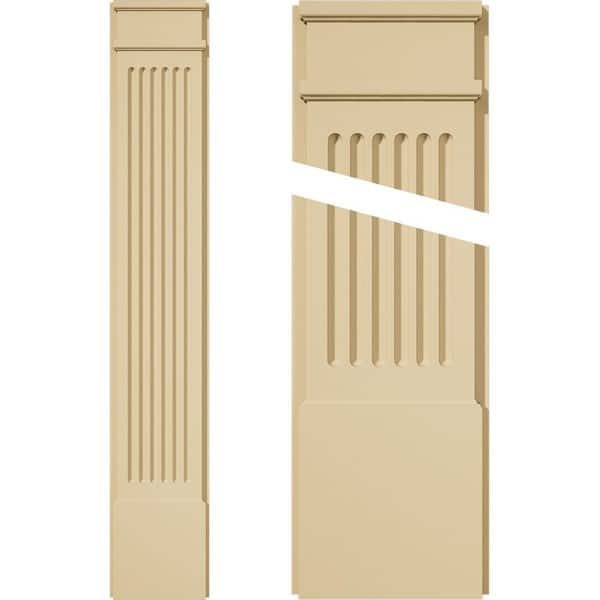 Ekena Millwork 2 in. D x 10 in. W x 60 in. L Primed Polyurethane Pilaster 1- Pack