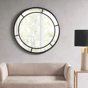 Katonah 36 in. W x 36 in. H Black Wall Mirror