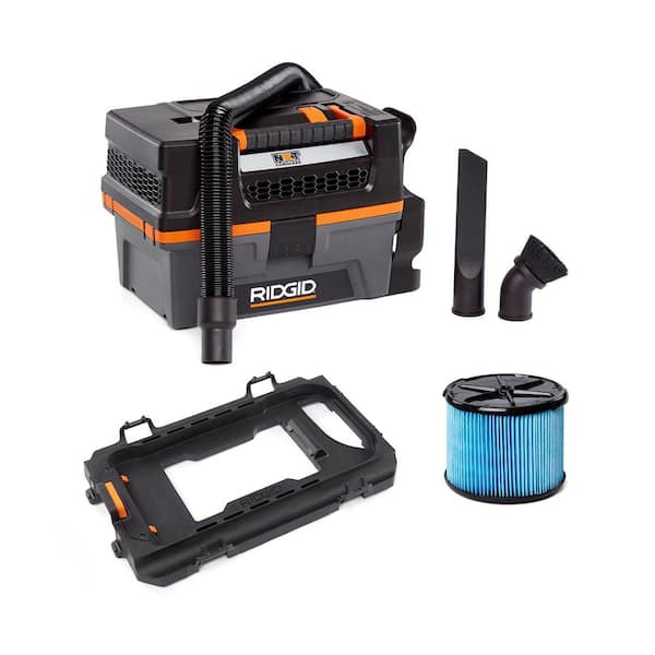 RIDGID 3 Gal. 18V Cordless NXT Shop Vacuum HD0318 Wet Dry Vac with