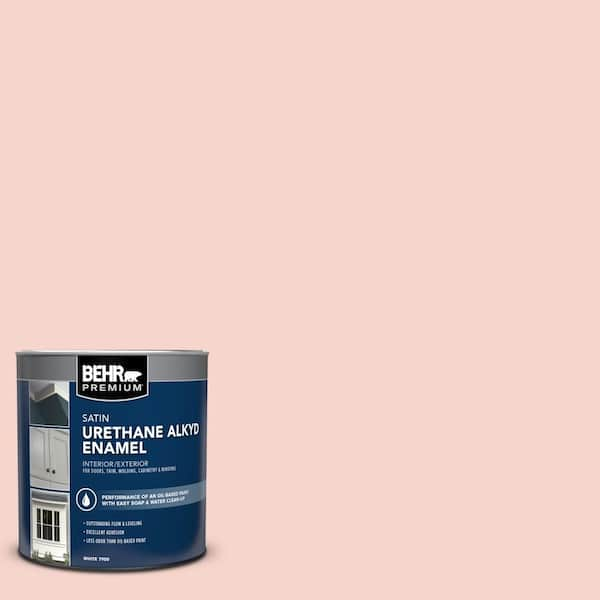 BEHR PREMIUM 1 qt. #M170-1 Pink Elephant Satin Enamel Urethane Alkyd Interior/Exterior Paint