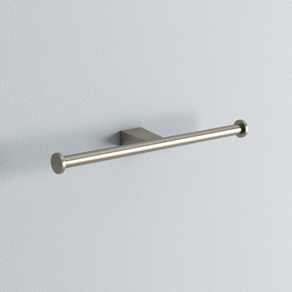 Satin Nickel Wall Mounted Double Toilet Paper Holder