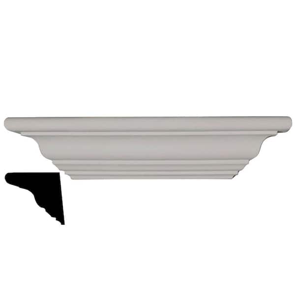 Ekena Millwork 3-1/8 in. x 12 in. x 2-5/8 in. Polyurethane Mini Classic Shelf