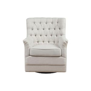 Rae Natural Swivel Glider Armchair