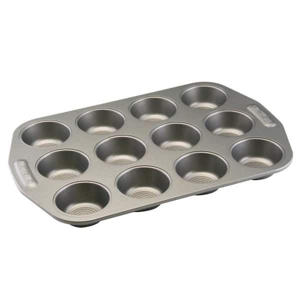 Circulon Nonstick 12-Cup Muffin Pan in Gray