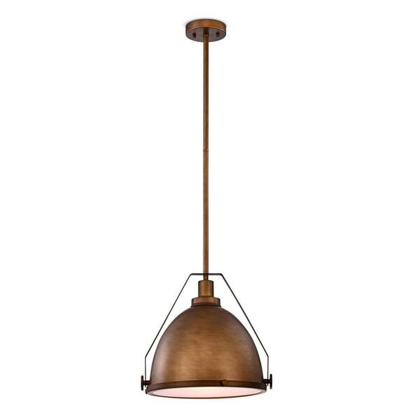 Warehouse of Tiffany Hyacinth 14 in. 1-Light Indoor Bronze Pendant ...