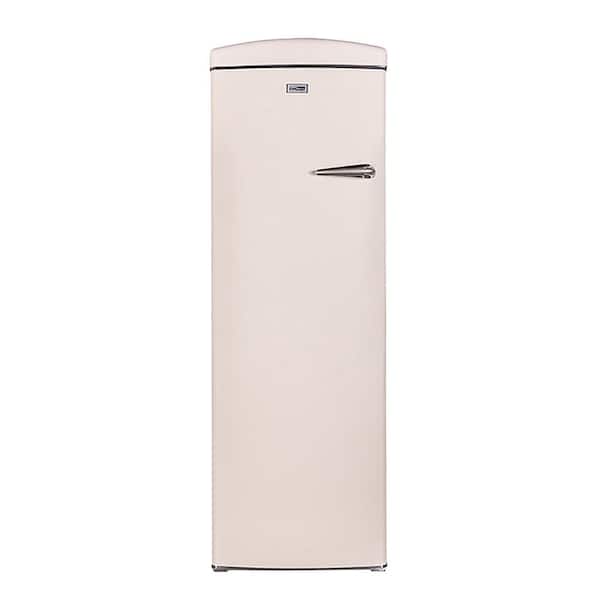 ConServ 8.3 cu. Ft. Classic Retro Upright Freezer Frost Free 24 in. 110V w/ 6 Drawers in Cream