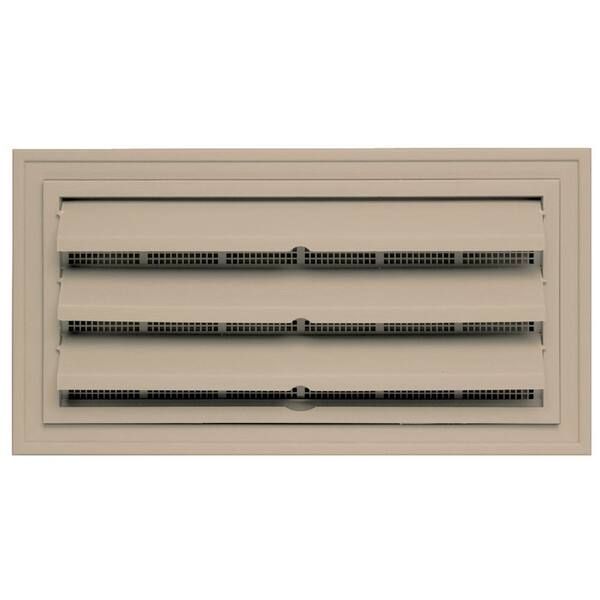 Builders Edge 9.375 in. x 18 in. Foundation Vent with Ring for Remodeling, #085-Clay-DISCONTINUED