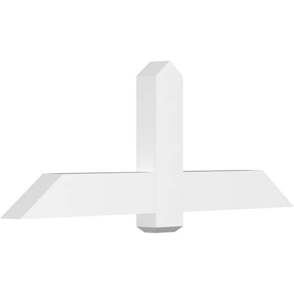 Ekena Millwork Eugene 60 in. W x 22.5 in. H x 4 in. D Signature Polyurethane Bracket