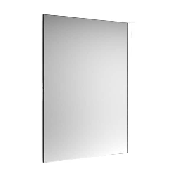 Unbranded Black 48 in. W x 32 in. H Decorative Farmhose Rectangle Aluminum Framed Bathroom Vanity Mirror, Vertical or Horizontal