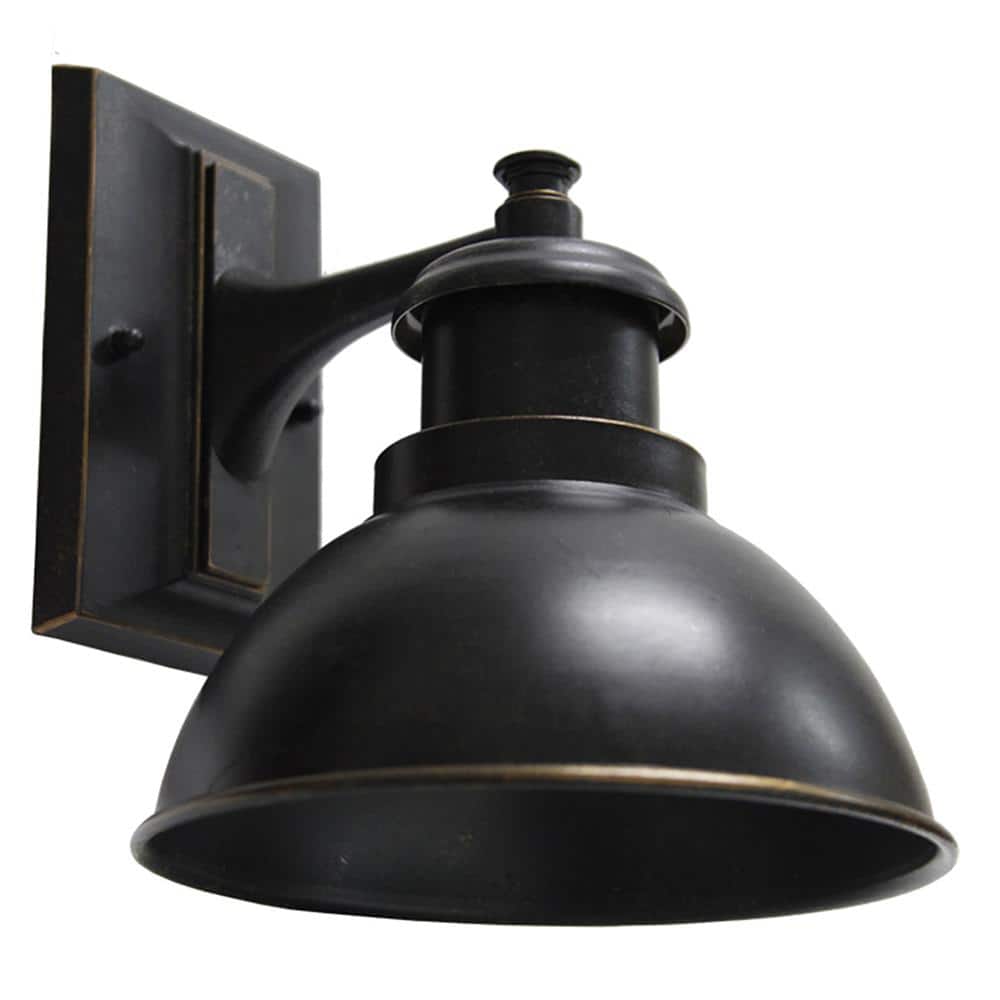 Marlet Oil Rubbed Bronze Dusk to Dawn Outdoor Sconce Hardwired Lantern Scon