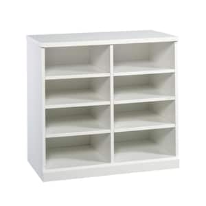 HomeVisions White Open Storage Cabinet