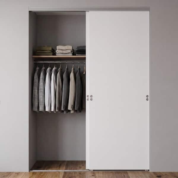 Impact Plus 72 in. x 84 in. Smooth Flush Solid Core Primed MDF