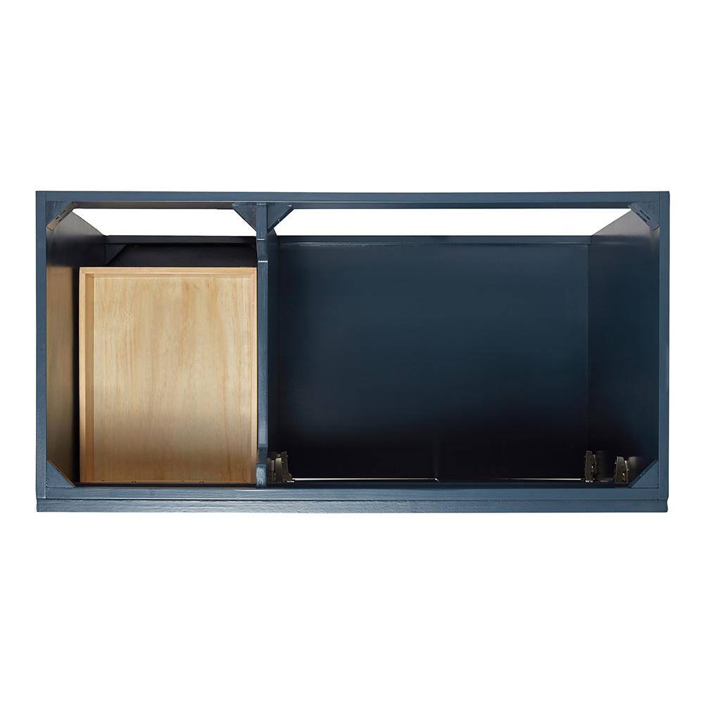 Midnight Blue 42" Freestanding Wood Vanity Cabinet