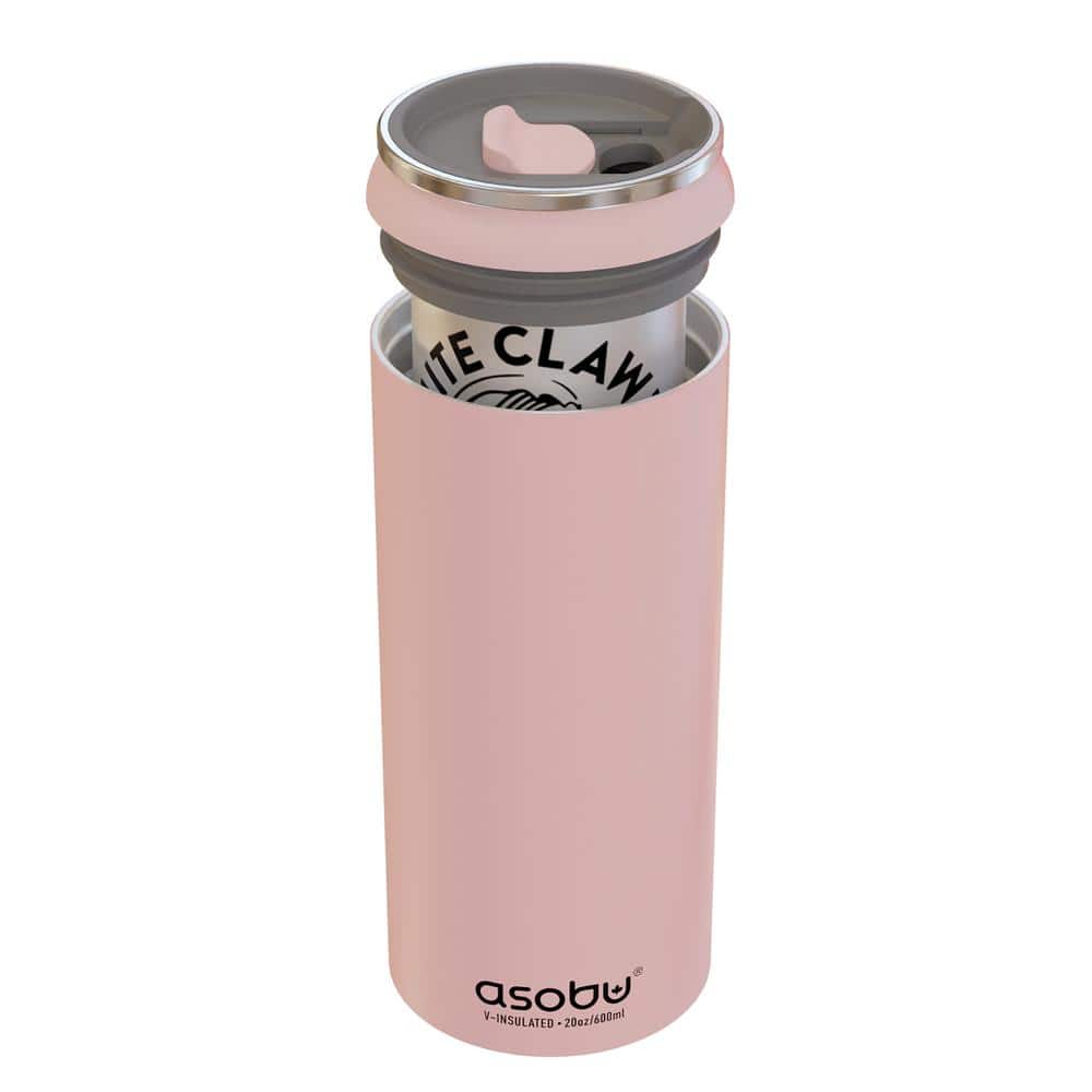 Pink Double-Walled Vacuum-Insulated Stainless Steel Travel Tumbler