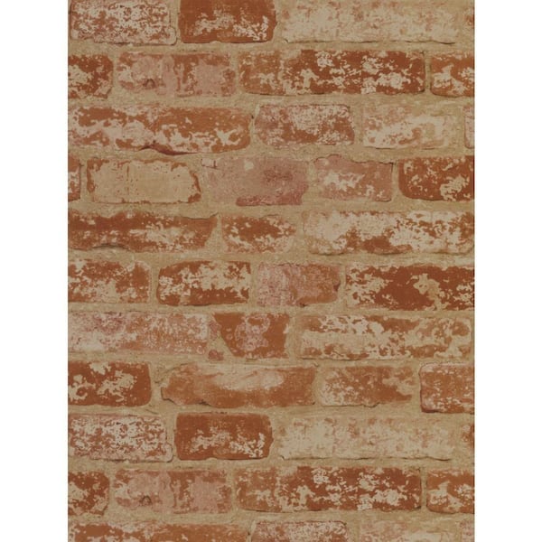 York Wallcoverings Stuccoed Brick Paper Strippable Roll Wallpaper (Covers 56 sq. ft.)