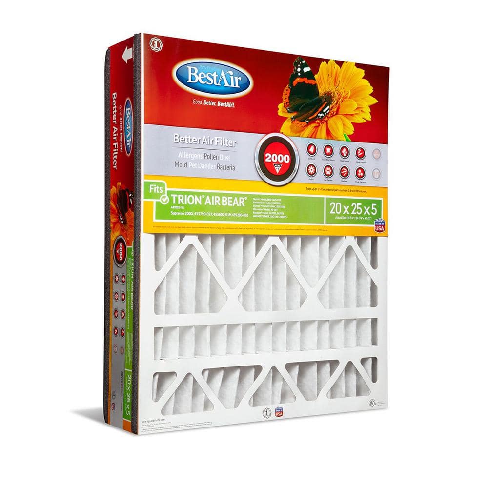 BestAir 20x25x5 MERV 11 Pleated Air Filter