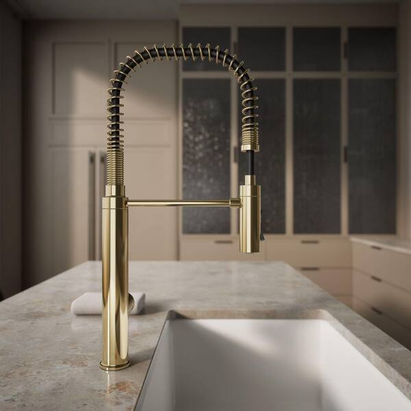 KOHLER Purist Single-Handle Standard Kitchen Faucet in Vibrant