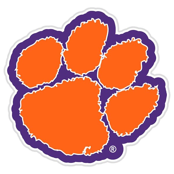 Evergreen 23 in. x 23 in. Clemson University Orange College Mascot Plug-In LED Lighted Plastic Sign