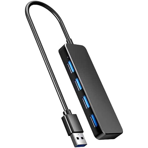 Lukyamzn 4-Port USB 3.0 Hub Multi USB Port Expander for Laptop Xbox Flash Drive Printer Camera Keyboard Mouse